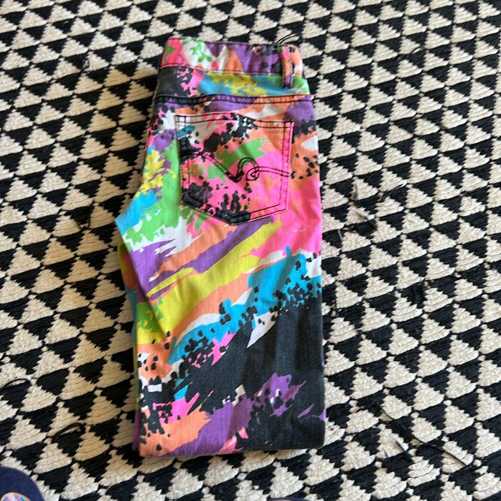 PSNY colorful, stretchy, adjustable, straight pants! Size 10R youth!